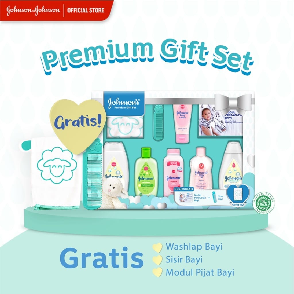 JOHNSON BABY GIFT BOX - SET PERLENGKAPAN MANDI BAYI JOHNSON