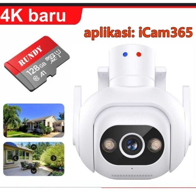 CCTV Outdoor Wifi IP Camera iCam365 8MP 4K  FULL HD Waterproof Kamera  CCTV  HK8434A Wireless CCTV