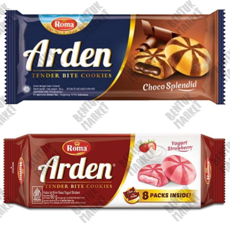 

ROMA ARDEN Cookies Yogurt Strawbery 80gr / ROMA ARDEN Choco Splendid 80gr / Biskuit / Cemilan