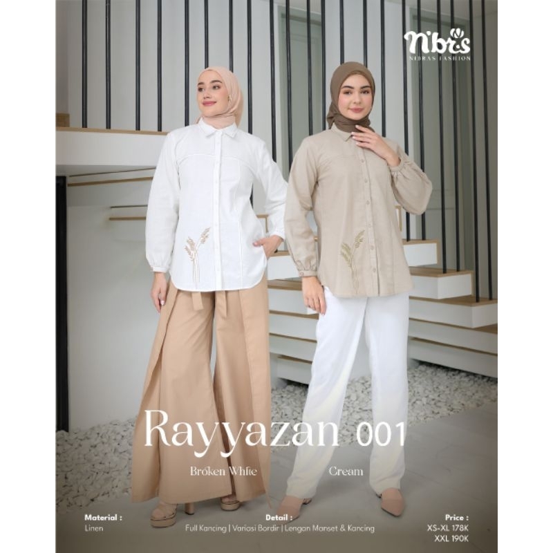 TUNIK NIBRAS RAYYAZAN 01 BROKEN WHITE| CREAM TERBARU 2024