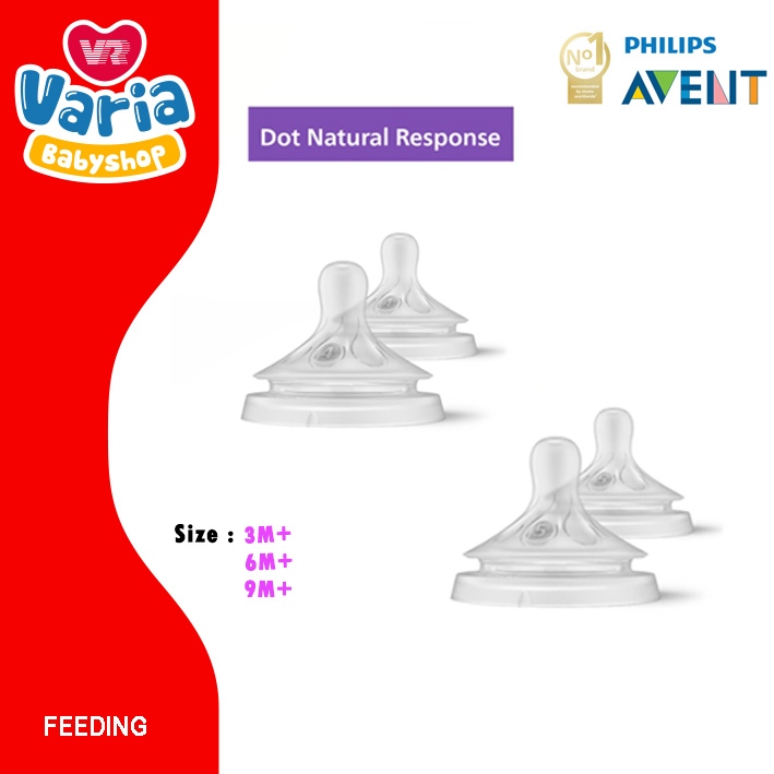Philips Avent Natural Response 3M+, 6M+ & 9M+ / Dot Bayi / Nipple Bottle / Dot Avent | PHILIPS AVENT