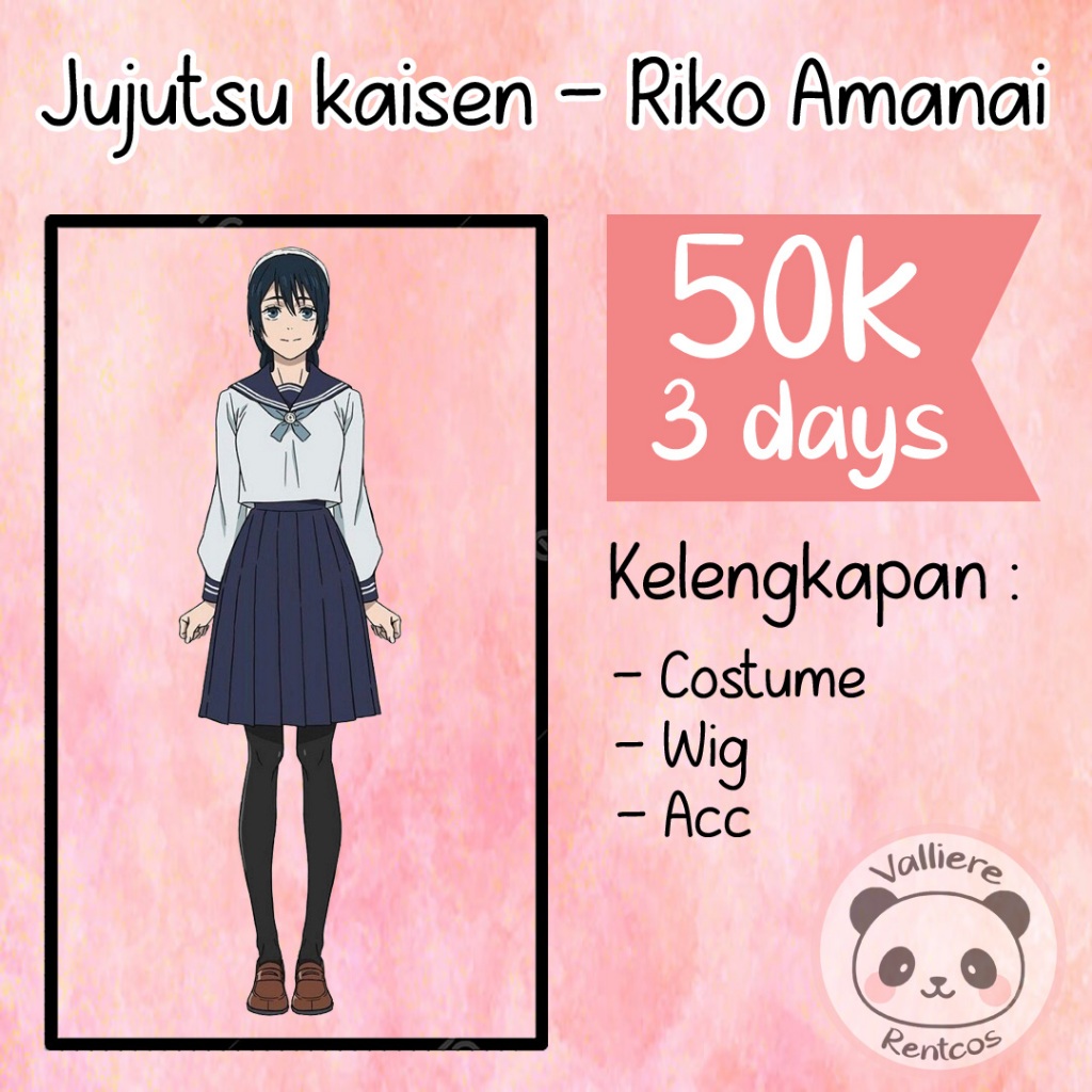 Rental kostum Jujutsu kaisen Riko amanai