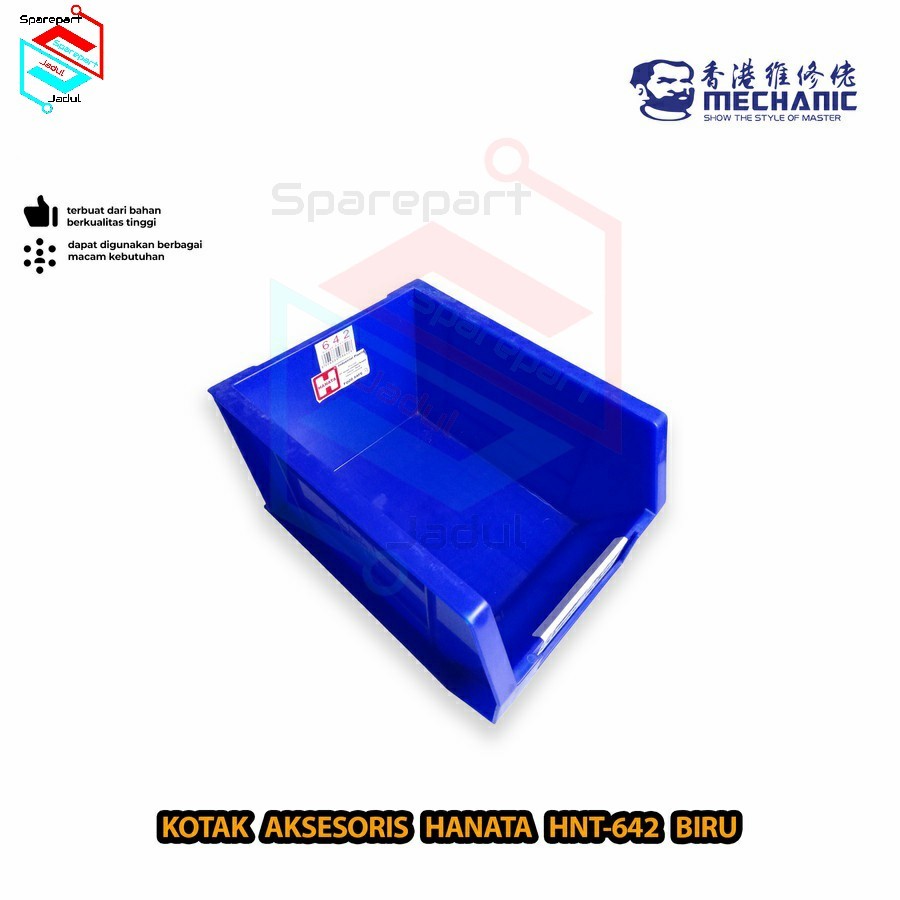 Hanata HNT-642 Biru Box Part Case Kotak Penyimpanan Kotak Aksesoris Serbaguna Accessories Store Bin 