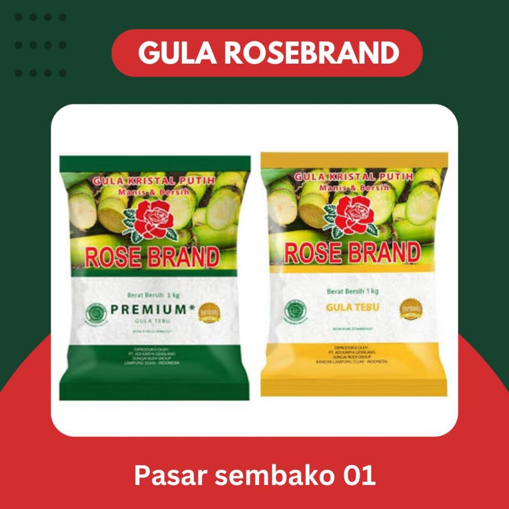 

Gula Rosebrand Kemasan 1kg