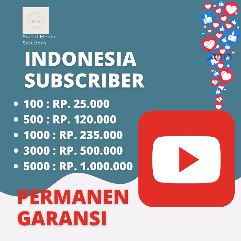 subscriber indonesia aktif permanen