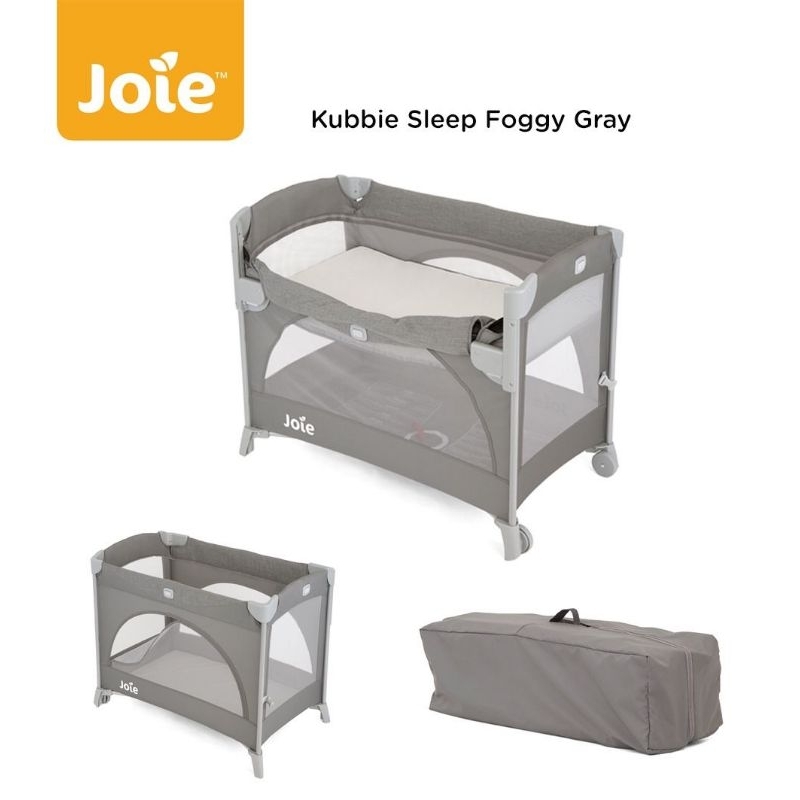 Joie Baby Box Kubbie Sleep Foggy Gray | Tempat Tidur Bayi | Box Bayi | Joie Kubbie