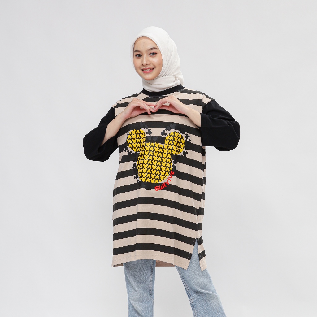 SURVIVE | Kaos tunik wanita salur mickey