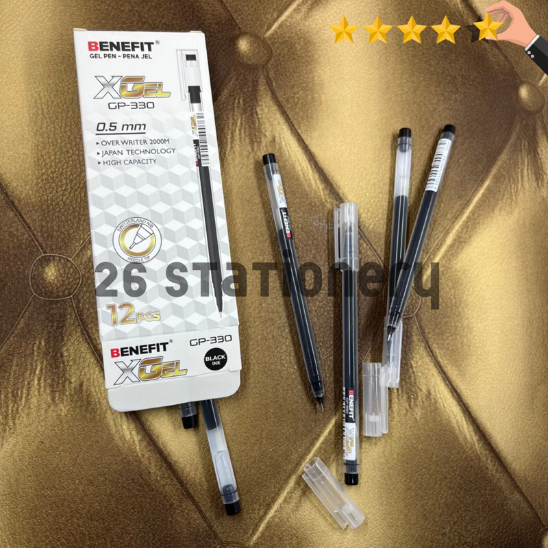 

Pulpen benefit XGel GP-330 / hitam 0.5mm