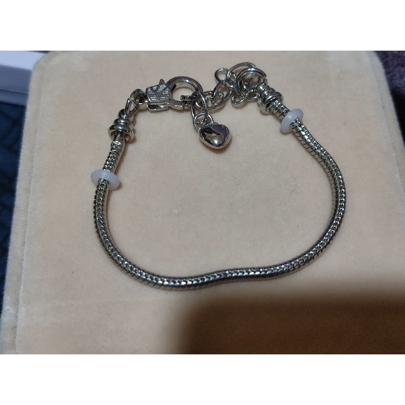 Gelang Tangan Pandora/Charm Pandora-Gelang Fashion/Titanium Silver