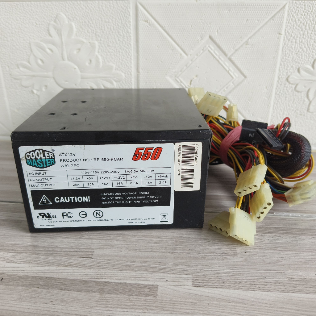 PSU GAMING COOLER MASTER 550W PURE