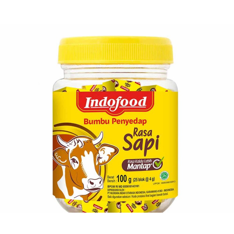 

Indofood bumbu kalducube sapi ayam 100gr