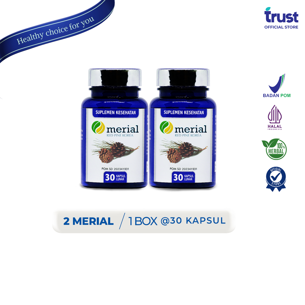 Merial Red Pine Minyak Ikan - 2 Box [ Bundling Package]