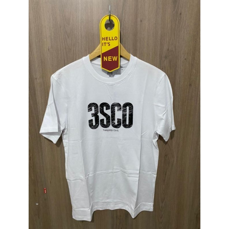 kaos 3Second putih 100% original size (M,L,XL)