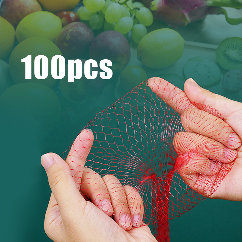 100pcs Jaring Buah Sayur Jaring Buah Roll Kecil Jaring Buah hanger  Jaring Polynet Buah