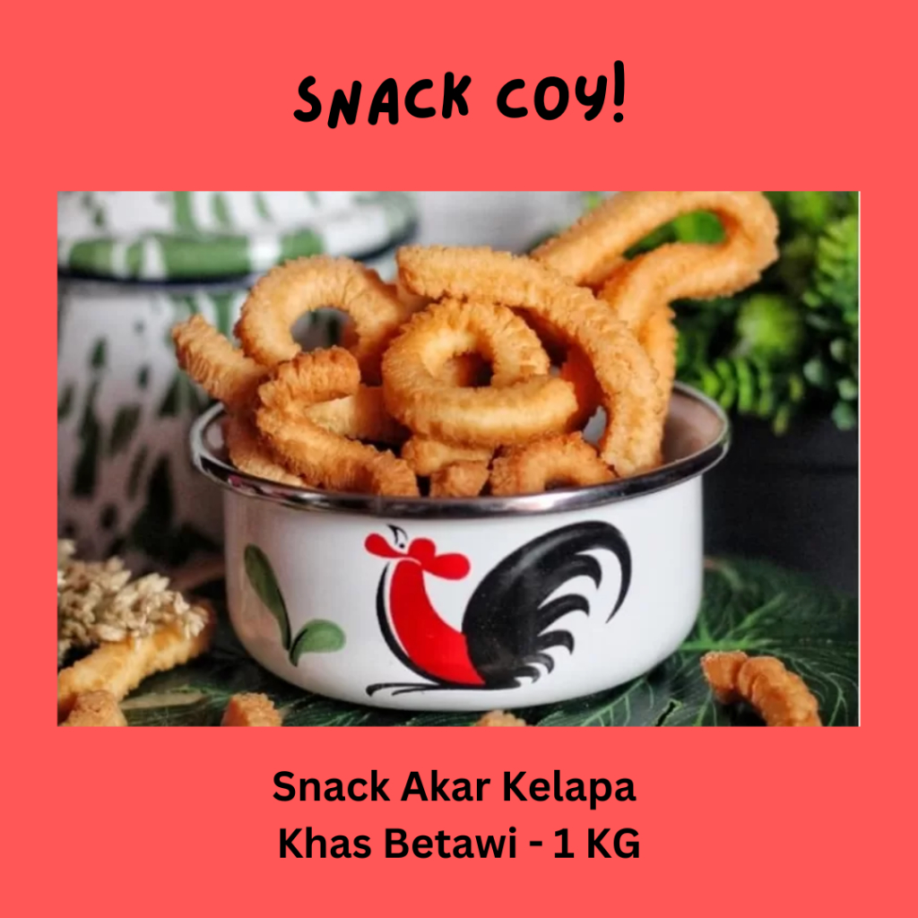 

Snack Akar Kelapa Khas Betawi | Oleh-oleh asli Jakarta dan Bekasi - 1KG