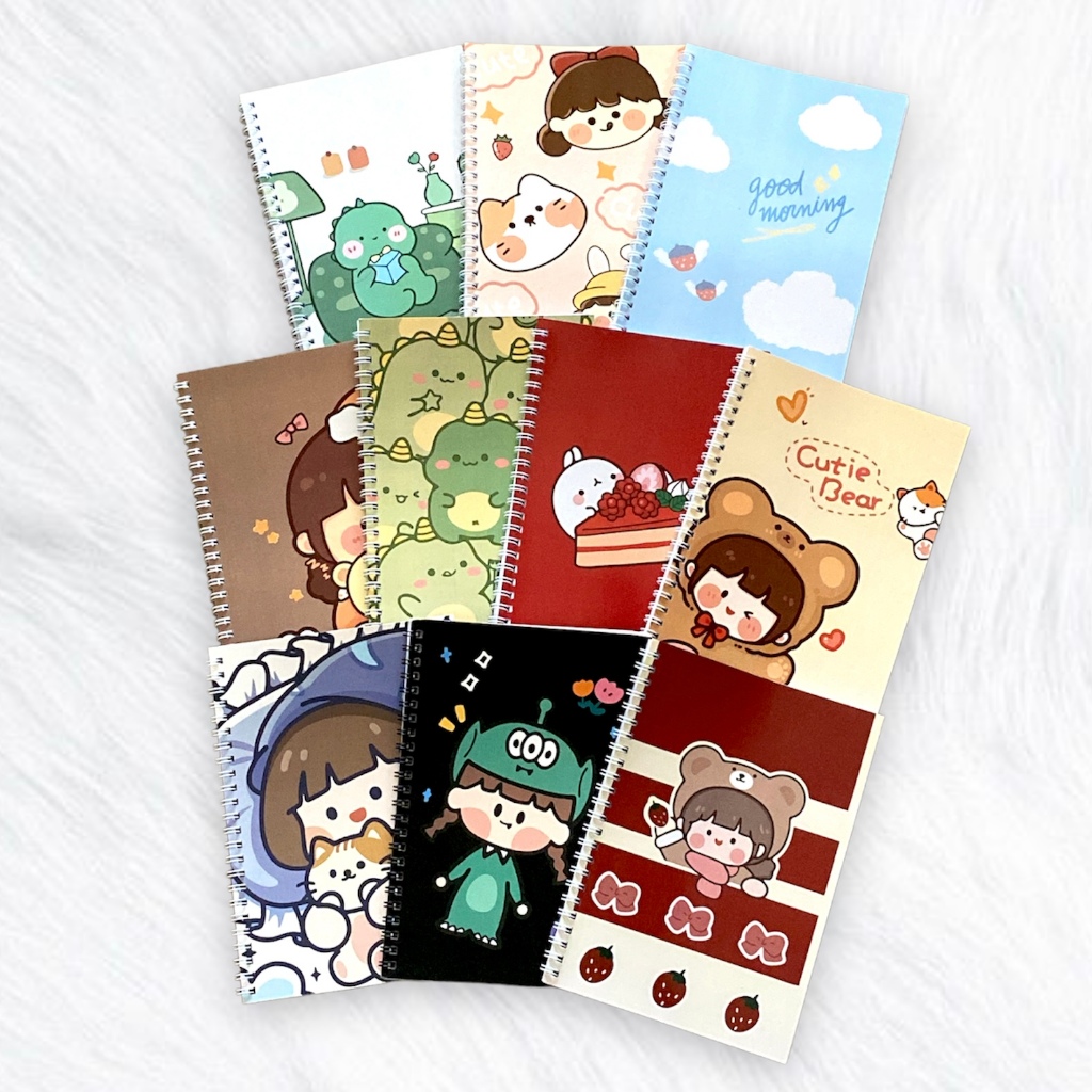 

NoteBook Spiral A5 Kids Pastel / Buku Catatan Sekolah Aestehtic Korea Premium Murah