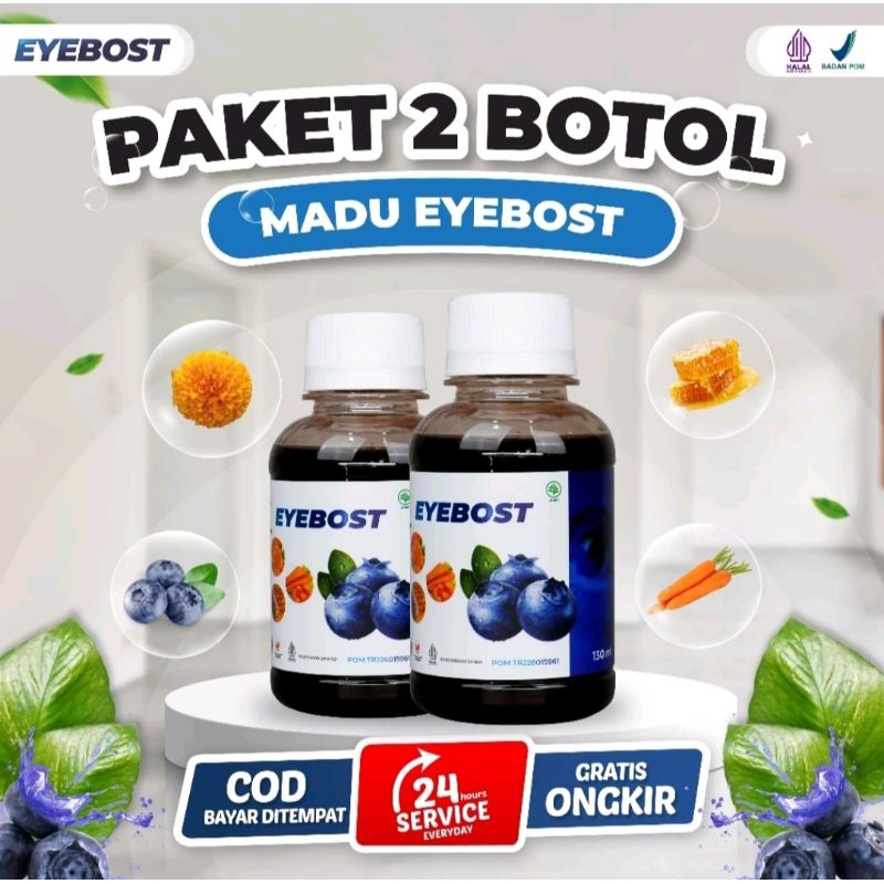 Madu EyeBoost Paket 2 Botol Untuk Atasi Masalah Gangguan Pada Mata