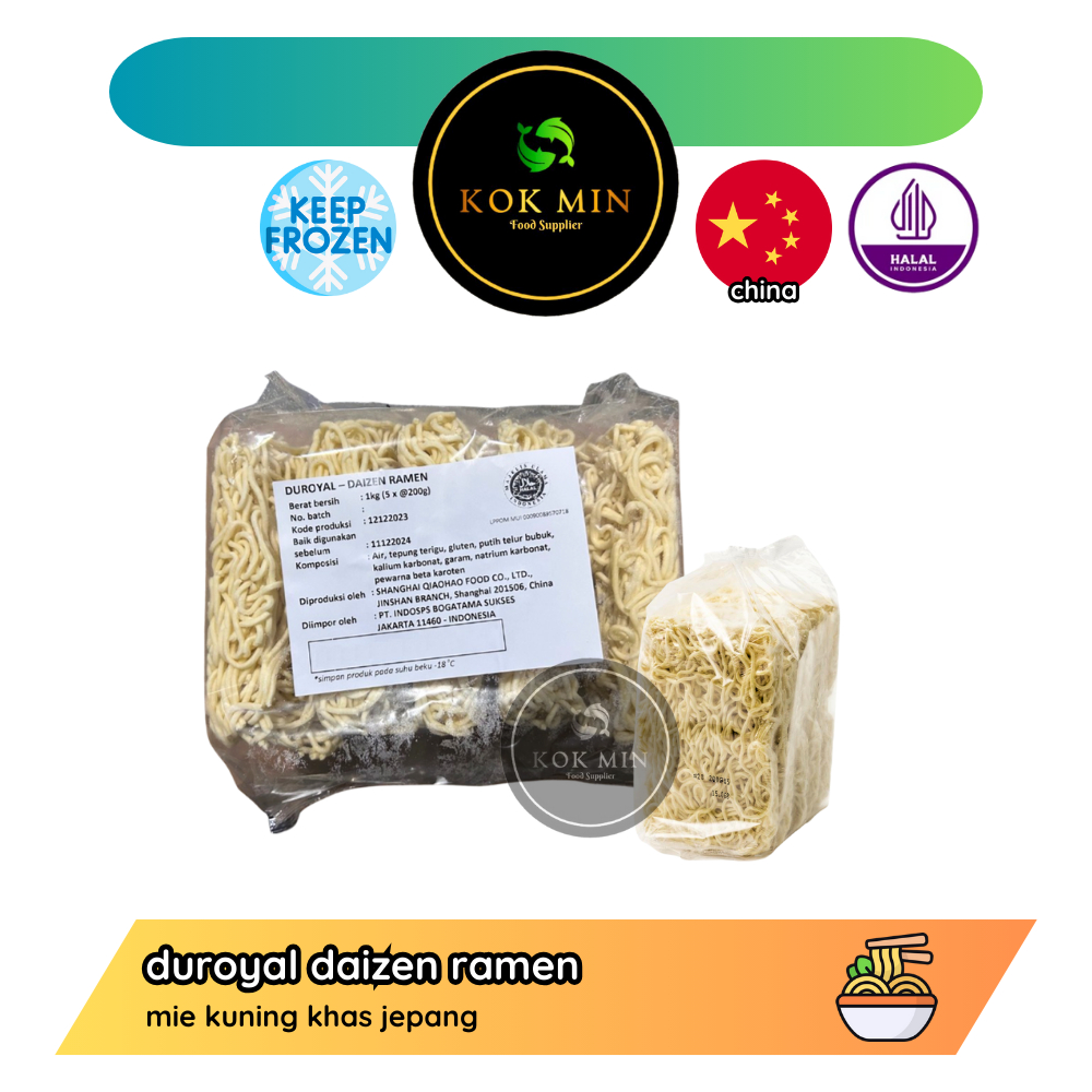 

Duroyal Daizen Ramen / Mie Kuning Jepang - 200 gram