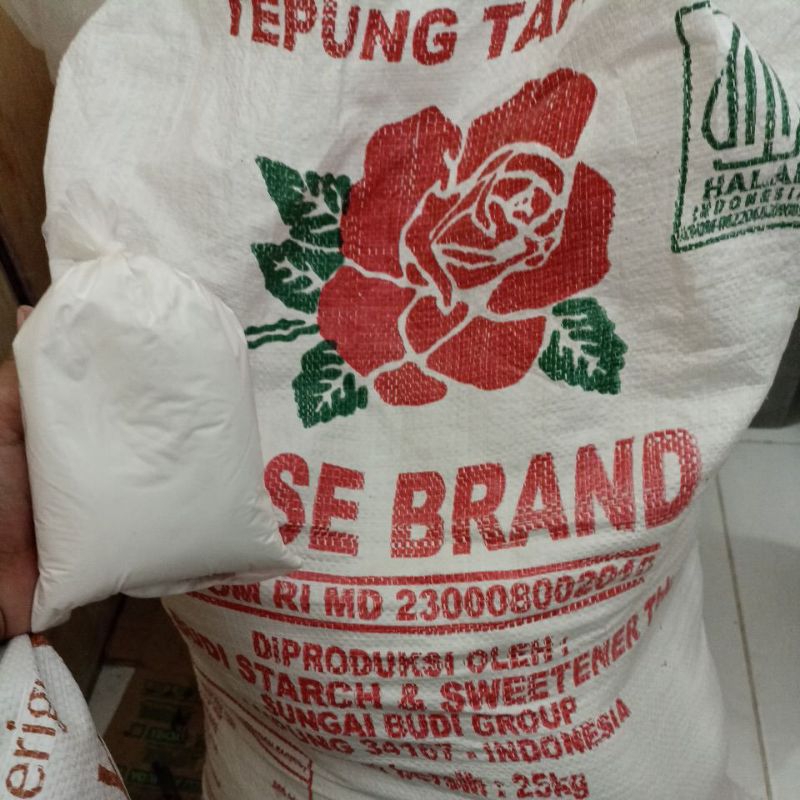 

Tepung Tapioka RoseBrand Repack 250gr, 500gr, 1Kg