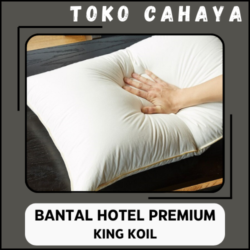 BANTAL TIDUR HOTEL PREMIUM KING KOIL (BULU ANGSA SINTETIS) UK 50x70