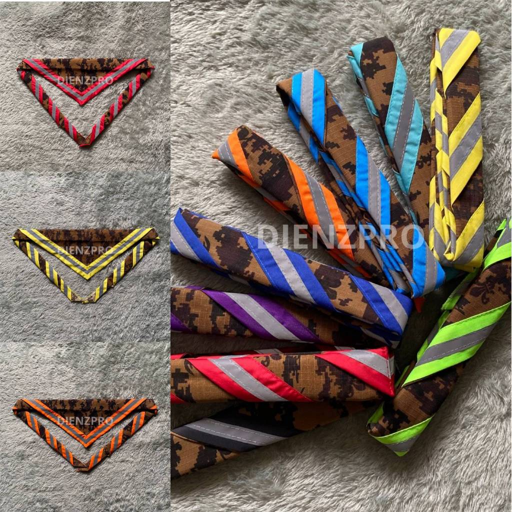 Scraft Loreng Pramuka Menyala / scrap pramuka loreng / scraft loreng list Menyala