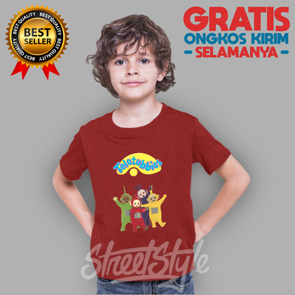 Kaos Anak / Baju Anak / Tshirt Anak Motif TELETUBBIES FAVORIT