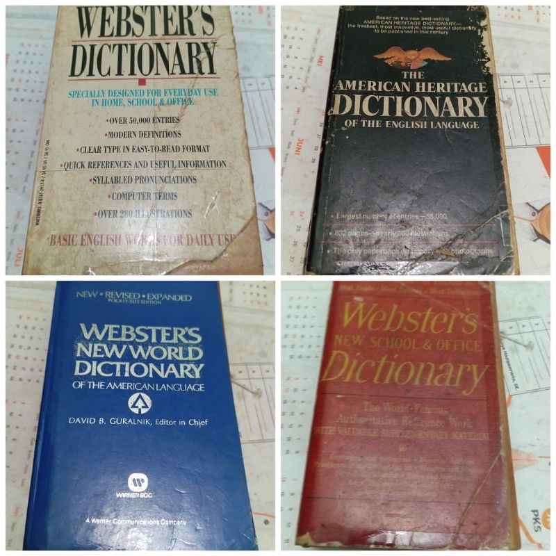 Ori Websters new world dictionary. Websters dictionary. websters new school & office dictionary. the