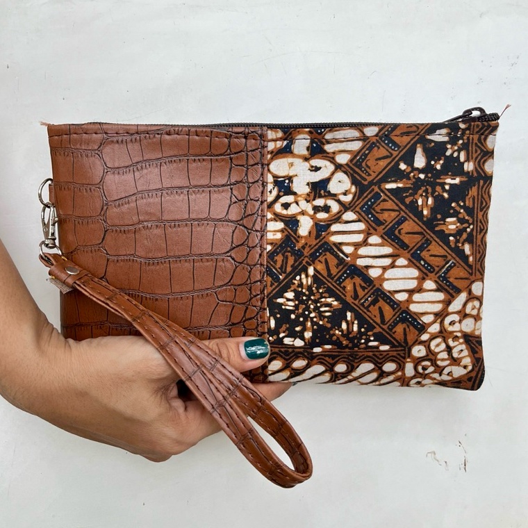 ART R33I Pouch Batik Ayana  Pouch Batik Vinyl  Souvenir Dompet Batik Croco  Gift Dompet Batik Premiu