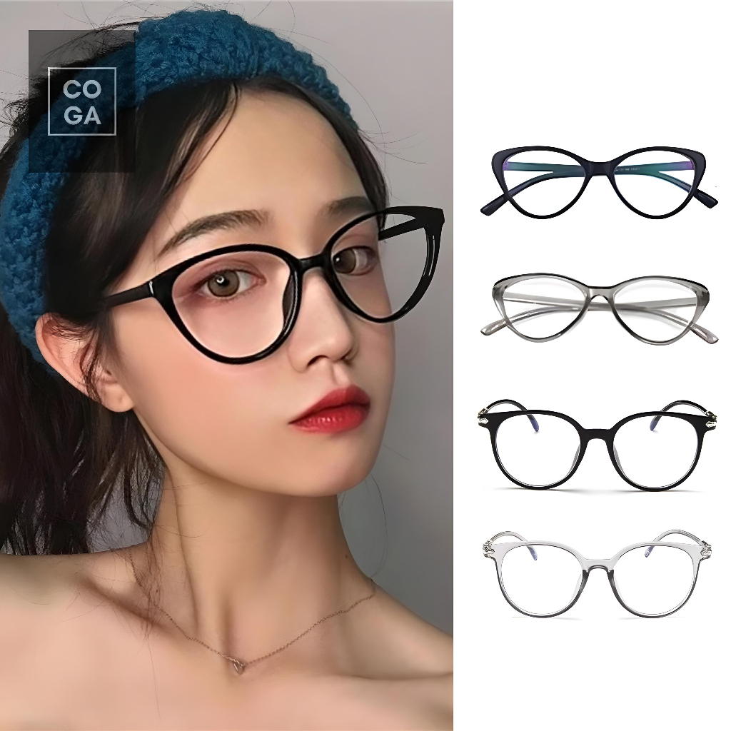 Kaca Mata Fashion Clear Glasses Kaca Mata Cat Eye Kaca Mata Berkendara