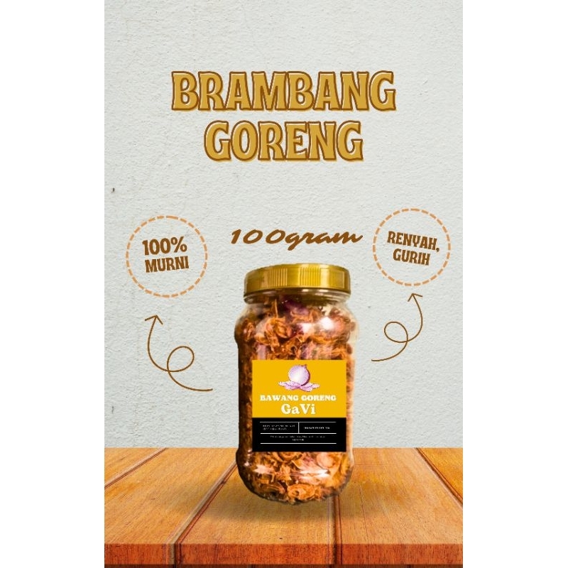 

Bawang Goreng Premium murni tanpa tepung 100 gram By GaVii