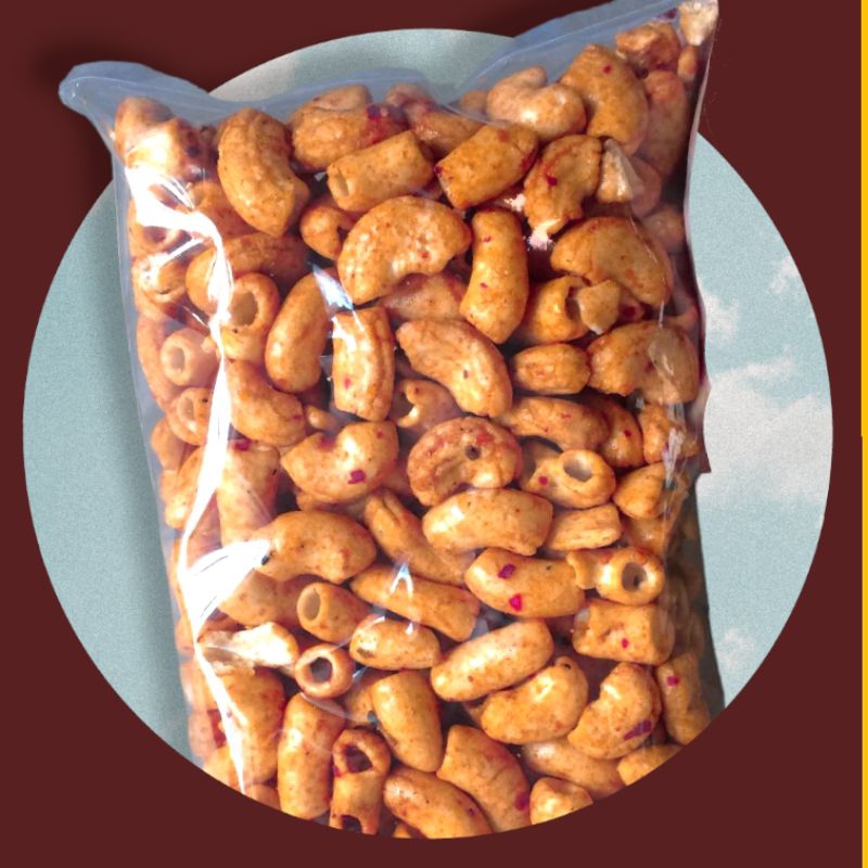 

[GRATIS ONGKIR] MAKARONI PEDAS MANIS GURIH BUMBU RUJAK 250gr