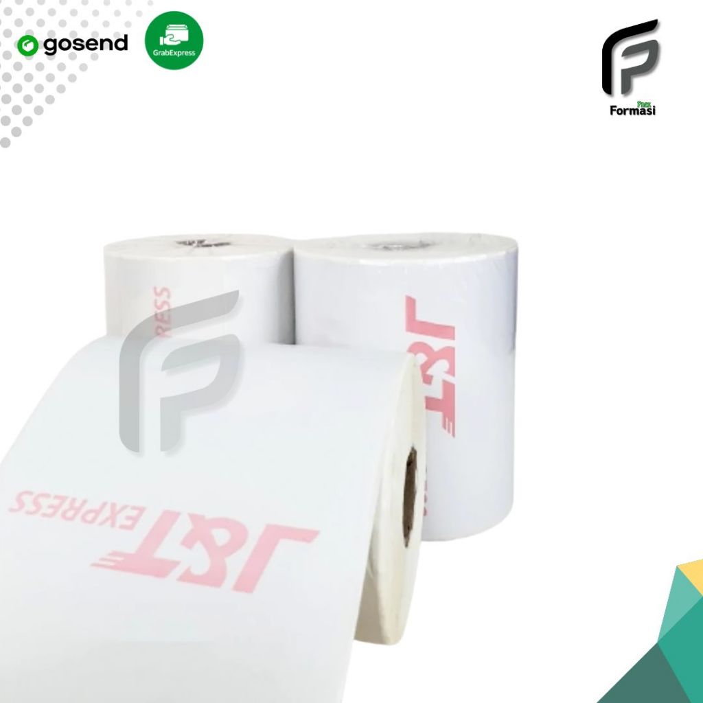 

Ay00! LABEL STICKER THERMAL & CONTINUES PAPER THERMAL 100 X 150 mm Label Barcode J&T 1 Roll Isi