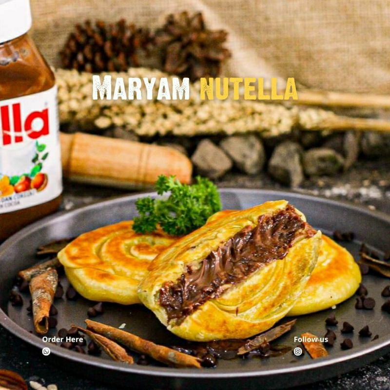 

ROTI MARYAM NUTELLA (ISI 3 PCS)