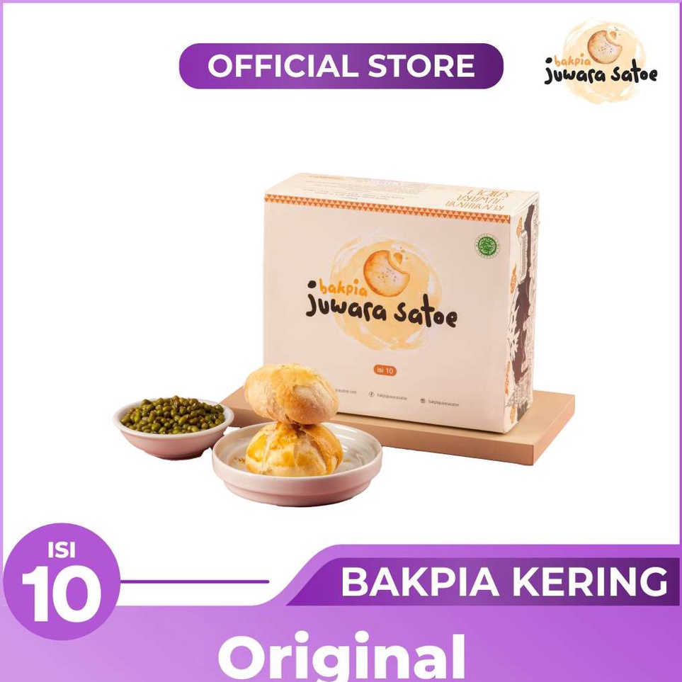 

Memang Keren BAKPIA JUWARA SATOE Isi 1 Bakpia Kacang Hijau Original Oleh Oleh Khas Jogja