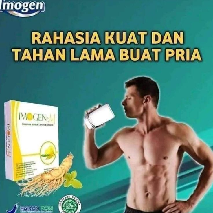 

Kepoin aja IMOGEN M Ori PENAMBAH STAMINA PRIA BPOM RI MD 8699181575