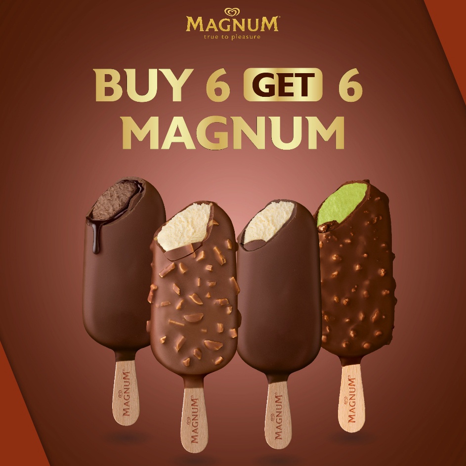

Stock baru Buy 6 Magnum Get 6 Magnum Es KrimIce Cream Walls
