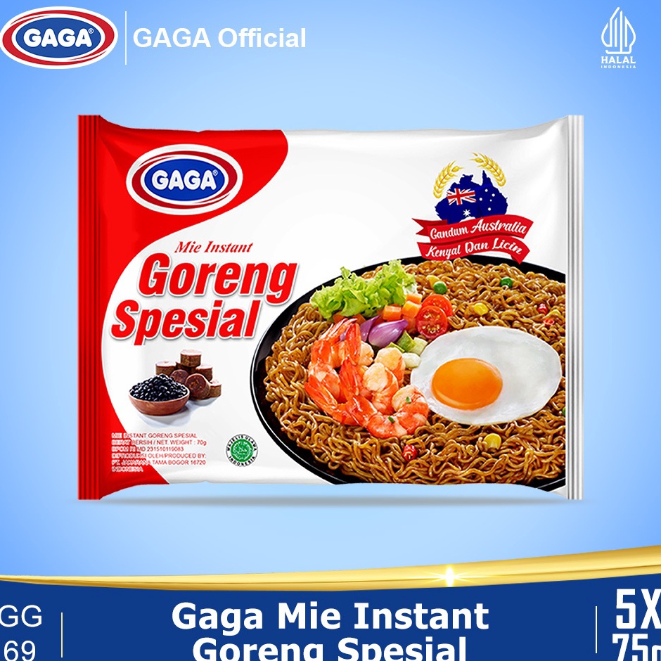 

Laris Lagi GAGA Mie Goreng Special 75g 5 pcs GG69