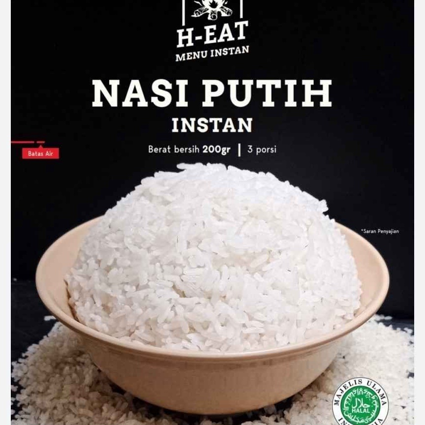

Buy here Menu Nasi Putih Instan Makanan Hiking HEat 2 gr 3 Porsi