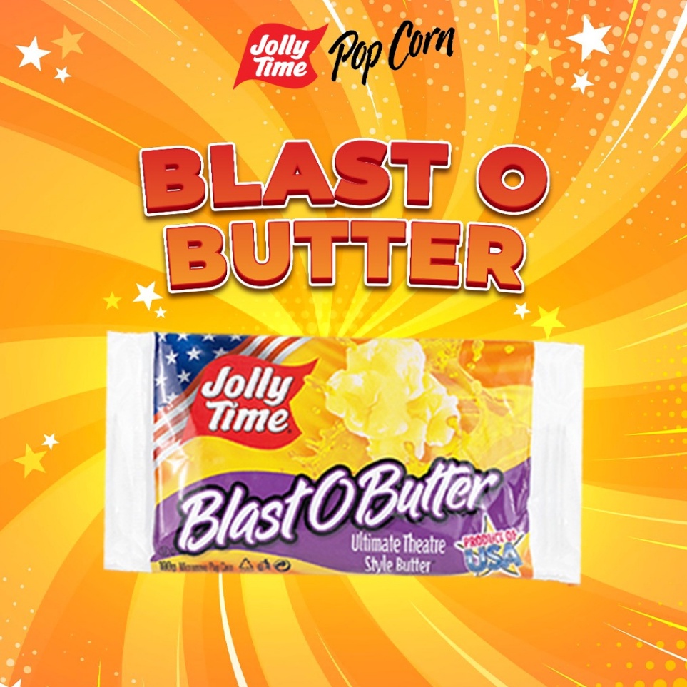 

Clearance sale Jolly Time Microwave Popcorn Blast O Butter Product Of USA Live