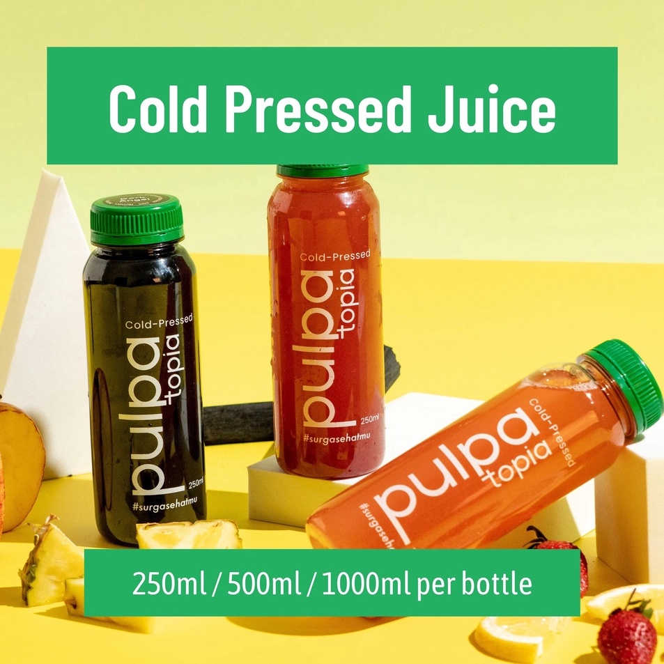 

Promo besar ALA CARTE Cold Pressed Juice 25ml 5ml 1ml Juice Cleanse Jus Sehat Diet PULPATOPIA