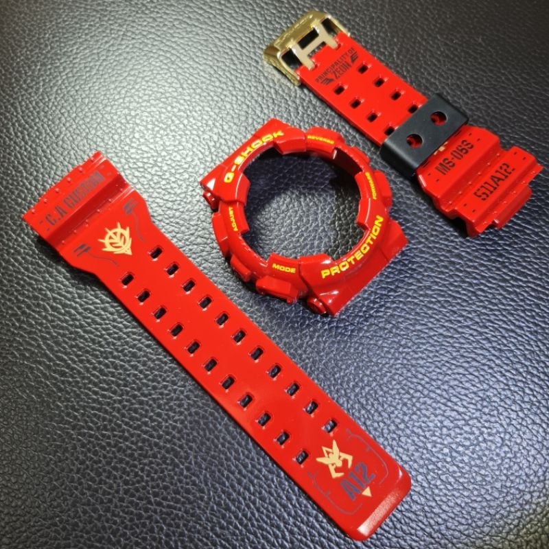 BNB BEZEL STRAP G-SHOCK GA-100 GA-110 GA-120 GD-120 GUNDAM RED