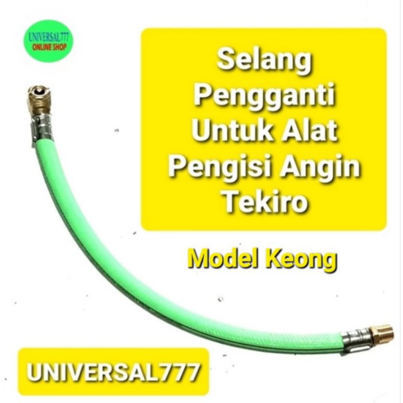 Selang Untuk Alat Isi Angin Ban Inflator 3 in 1 Tekiro Model Keong