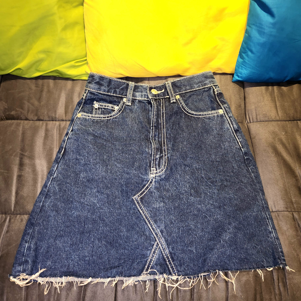 ZARA Premium Denim Collection Mini Zigzag