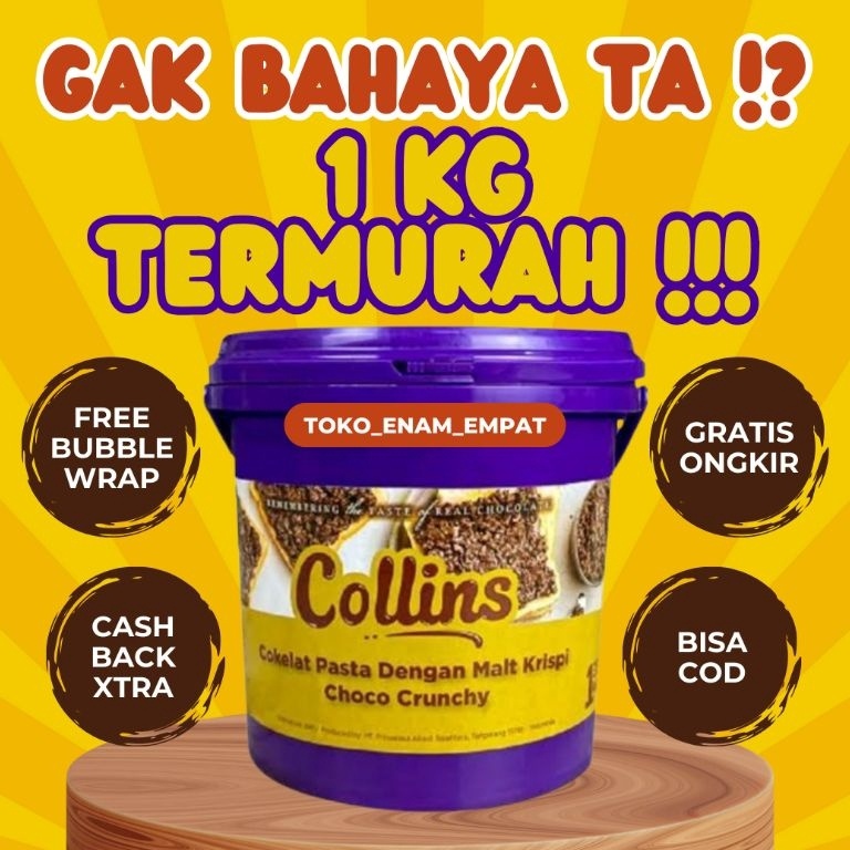 

Pro Seller LIVE JATIM HARGA PALING MURAH PROMO OBRAL COLLINS CHOCO CRUNCHY 1KG 1 KILO KG KEMASAN ASLI PABRIK EMBER PAIL ORIGINAL COKLAT COKELAT SOKLAT CHOCOLATE CRISPY KRISPI MALT KRIUK KRIUK SELAI ENAK MANIS ANAK ANAK SUKA JAJAN CAMILAN SNACK ROTI KUE H