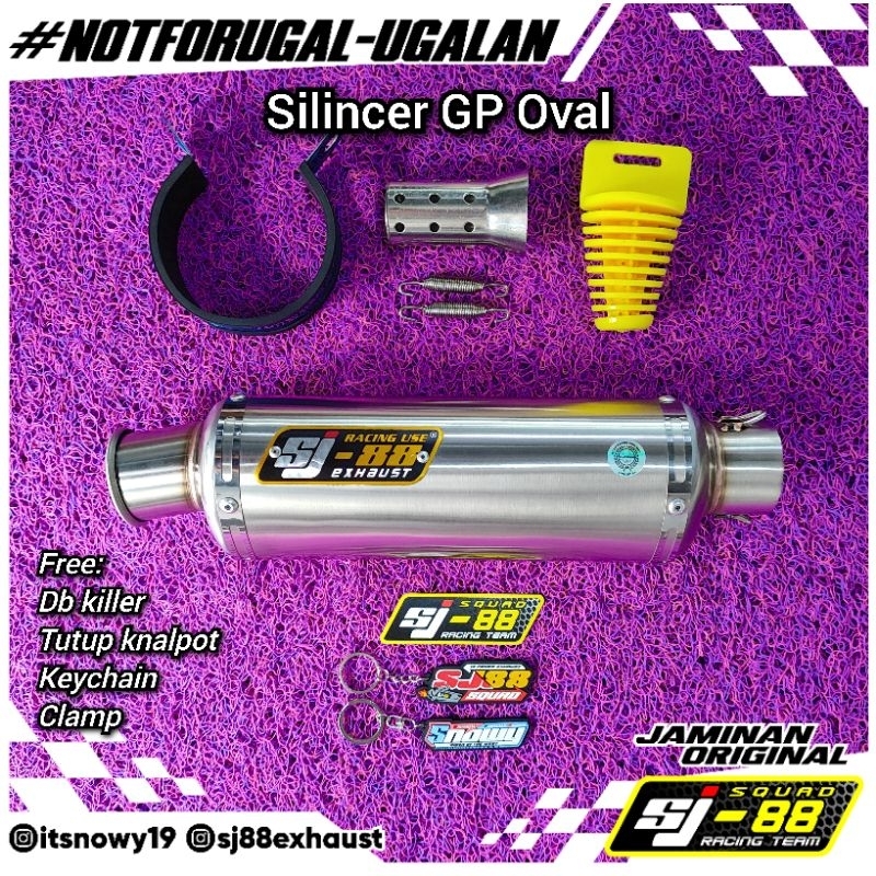 Silincer SJ88 GP Oval Stainless (Bonus DB Killer)