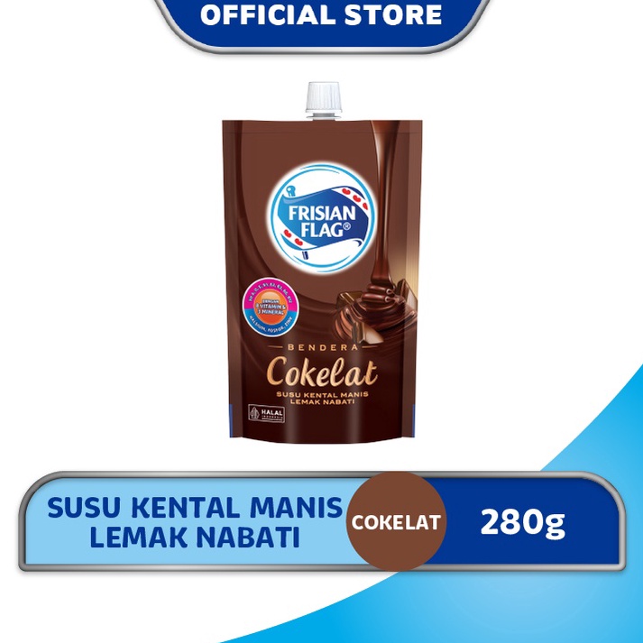 

Ready Stock Frisian Flag Bendera Kental Manis Cokelat Pouch 28g