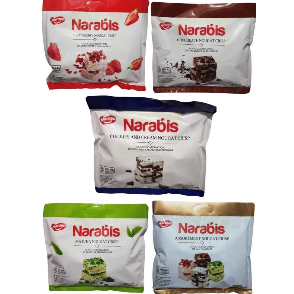 

Yang terbaru NARAYA NARABIS Strawberry Matcha Chocolate Cookies Cream Assortment Nougat Crisp 2g