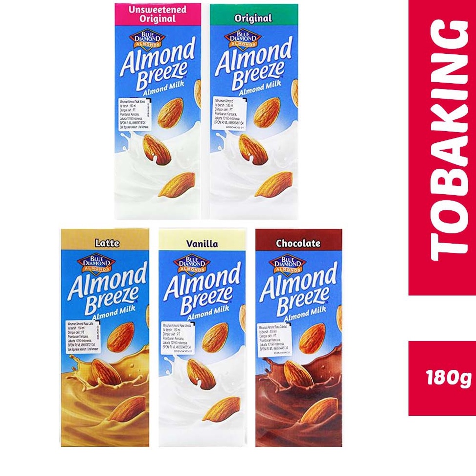 

Promo Max Almond Breeze Blue Diamond 18gr Almond Milk Original Vanilla Chocolate Latte Unsweetened