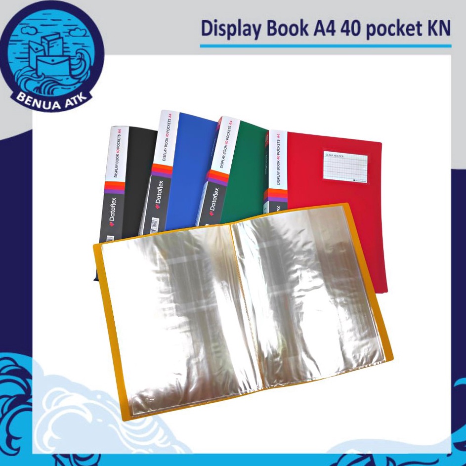 

First Order Display Book Clear Holder 4 Pocket Kartu Nama A4 Dataflex DF832
