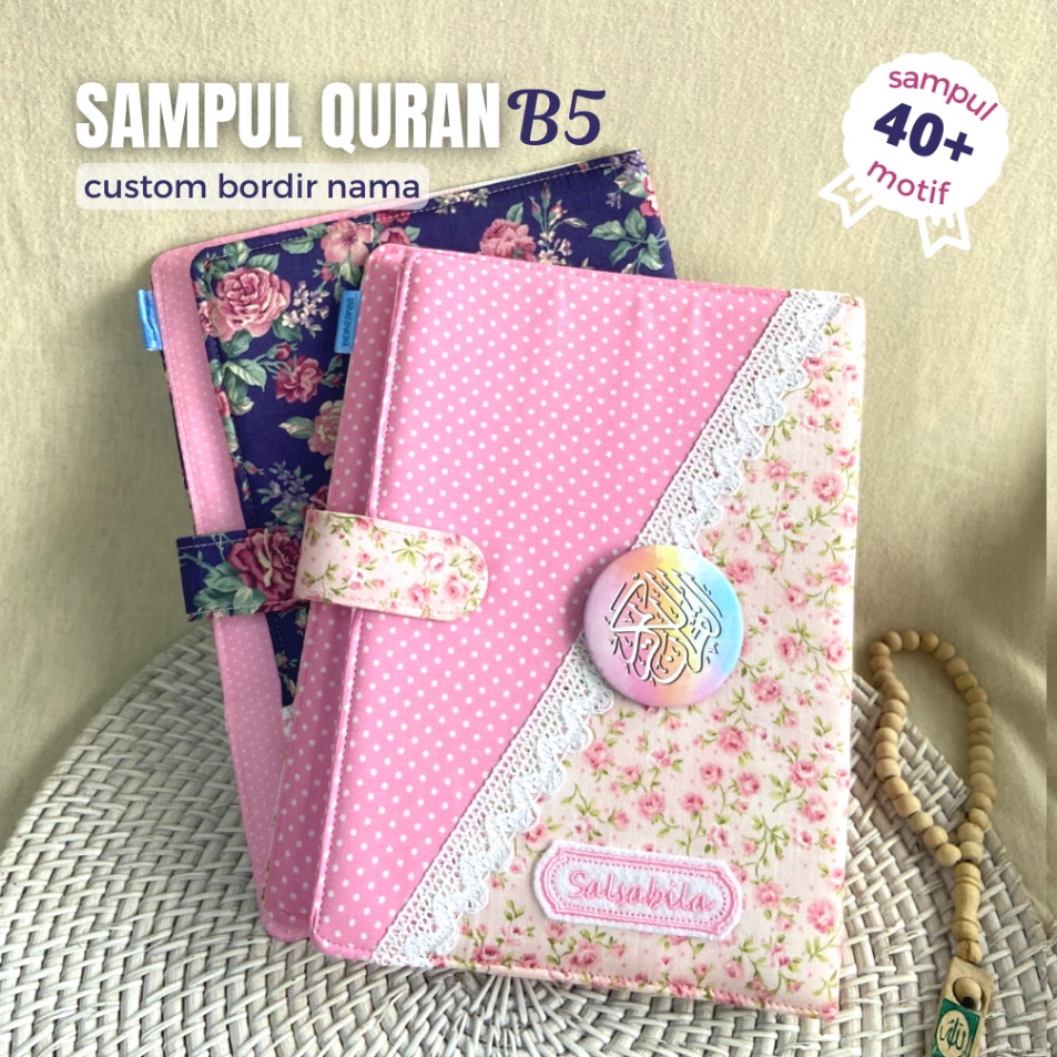 

Produk Laris Sampul Quran Jumbo B5 Custom Nama Aesthetic Motif Katun Wanita B5SPL